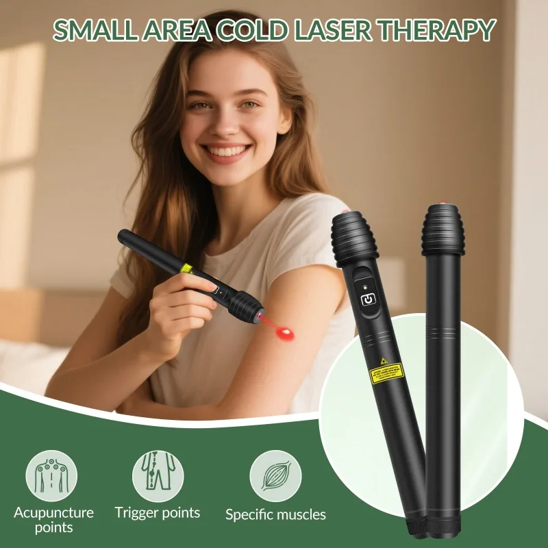 GOVW LLLT Laser Pen Low Level Laser Therapy Device 808nm 200mW Rechargeable for Chronic Pain Arthritis Sciatica Sports Injuries