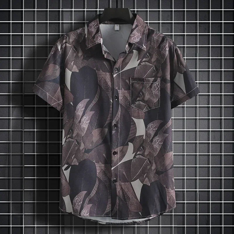 Casual Trendy Short Sleeve Shirt for Beach Wear Breathable Button down Tops Loose Fit Female Summer T-Shirt Outerwear