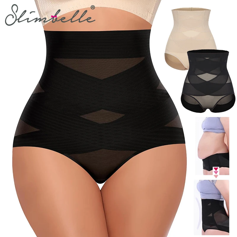 

Womens High Waisted Body Shaper X-shaped Girdles Tummy Control Shapewear Panties Slimming Waist Trainer Sexy Butt Lifter Shapers