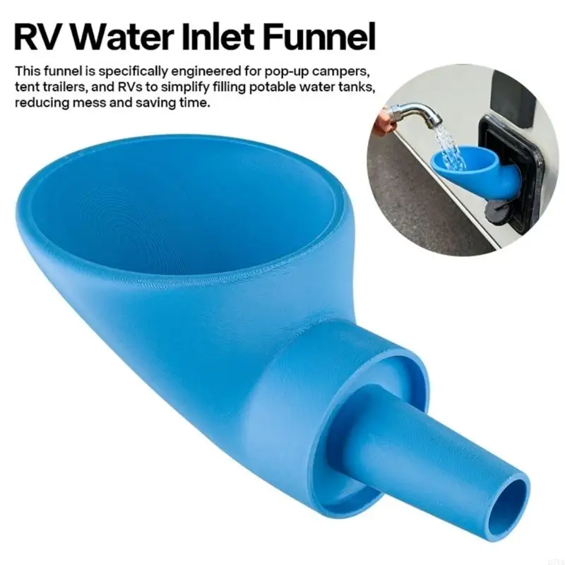 Image 4: Entonnoir remplissage d'eau bleu pour camping-car, remorque, précis liquide pendant le Camping en plein air