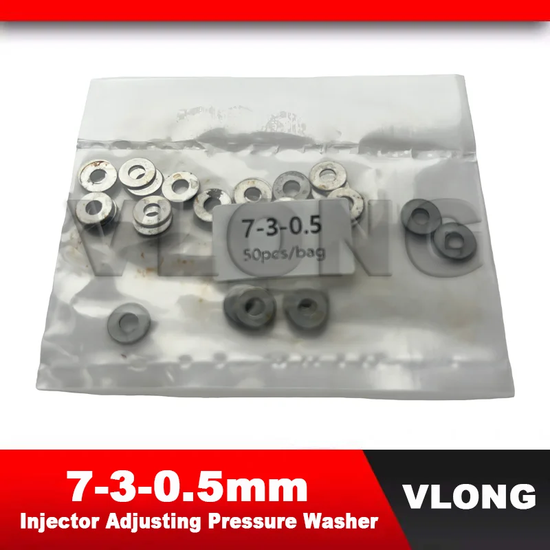 Diesel Fuel Injector Adjust Pressure Washer Shims for Cummins 7-3-0.5MM Adjustment Washer Thickness 0.5mm Adjusting Pressure Pad