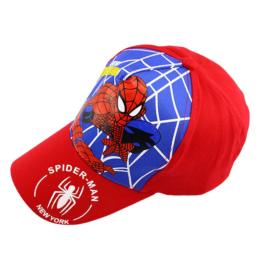 Superbohater Spiderman czapka z daszkiem moda na co dzień krem ​​do opalania kaczka kapelusz z językiem nadruk pająka dzieci akcesoria Cosplay nakrycia głowy czapka przeciwsłoneczna