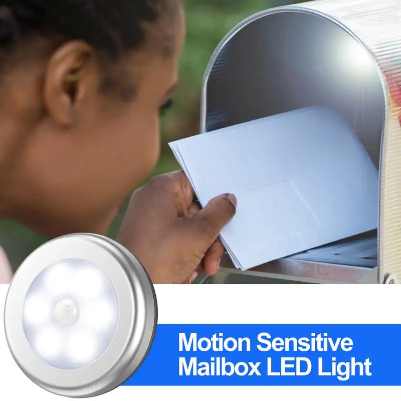 Bewegingsgevoelige Mailbox Led Licht Smart Nachtlampje Bewegingssensor Magnetische Mini Inductielamp Voor Slaapkamer Traphek Brievenbus