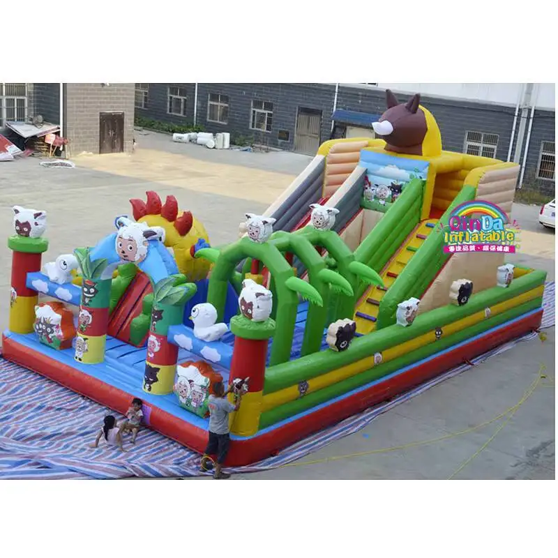 Günstige Preise Hüpfburg für Erwachsene, hüpfendes springendes Trampolin, lustige Stadt, aufblasbarer Hüpfer für Kinder