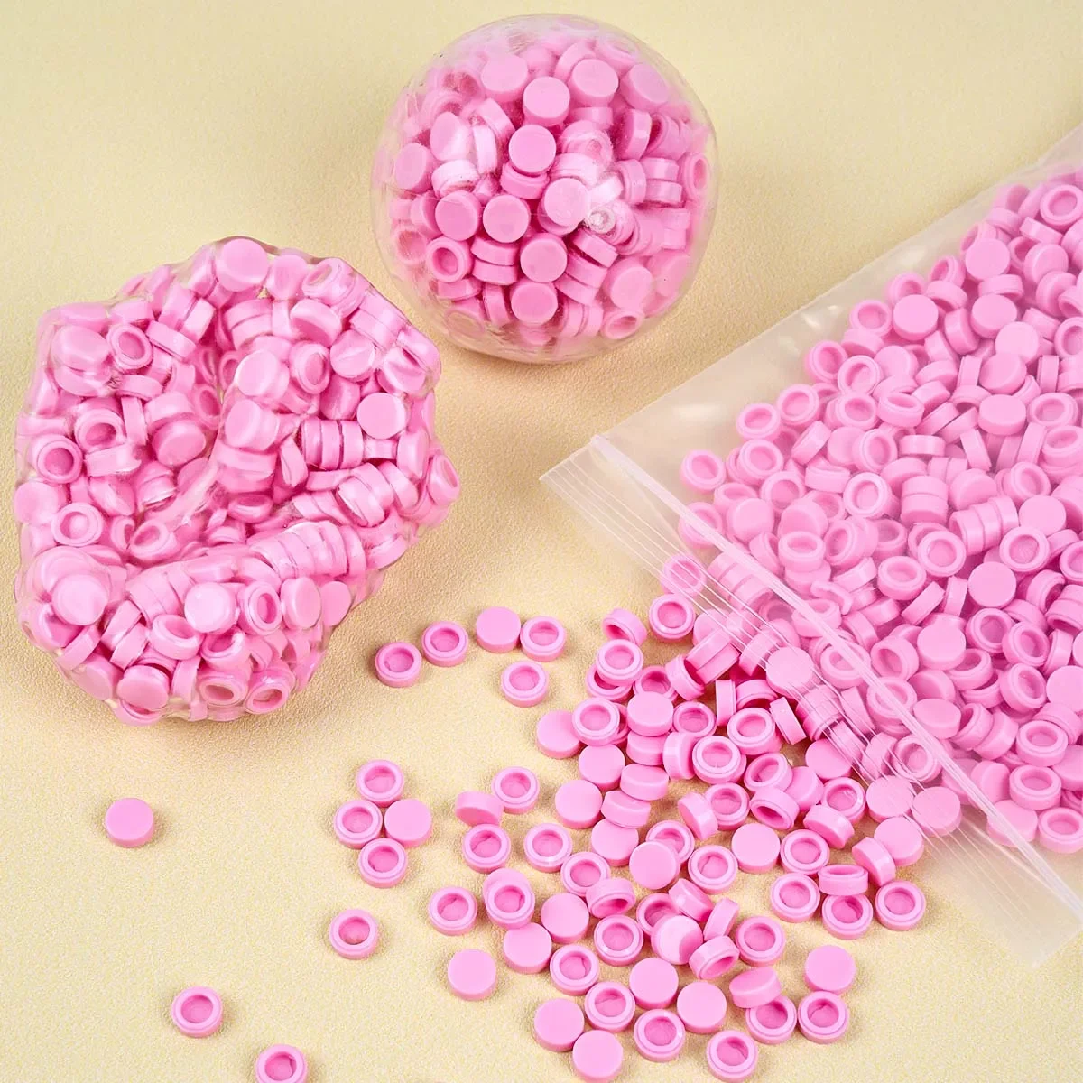 Kleine Runde Granulat-Perlen Füllmaterial für DIY Squishy Bobo Ball Füllperlen Quetschspielzeug Handgemachtes Stressabbau-Bastelzubehör – Detail 4