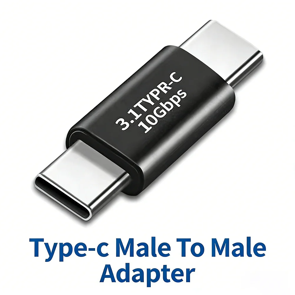 NNBILI USB4.0 40Gbps USB-C OTG Adapter PD 100W Typ-C Stecker auf Typ-C Stecker Schnelles Laden 3.1 Typ-C 10Gbps Konverter Datenadapter