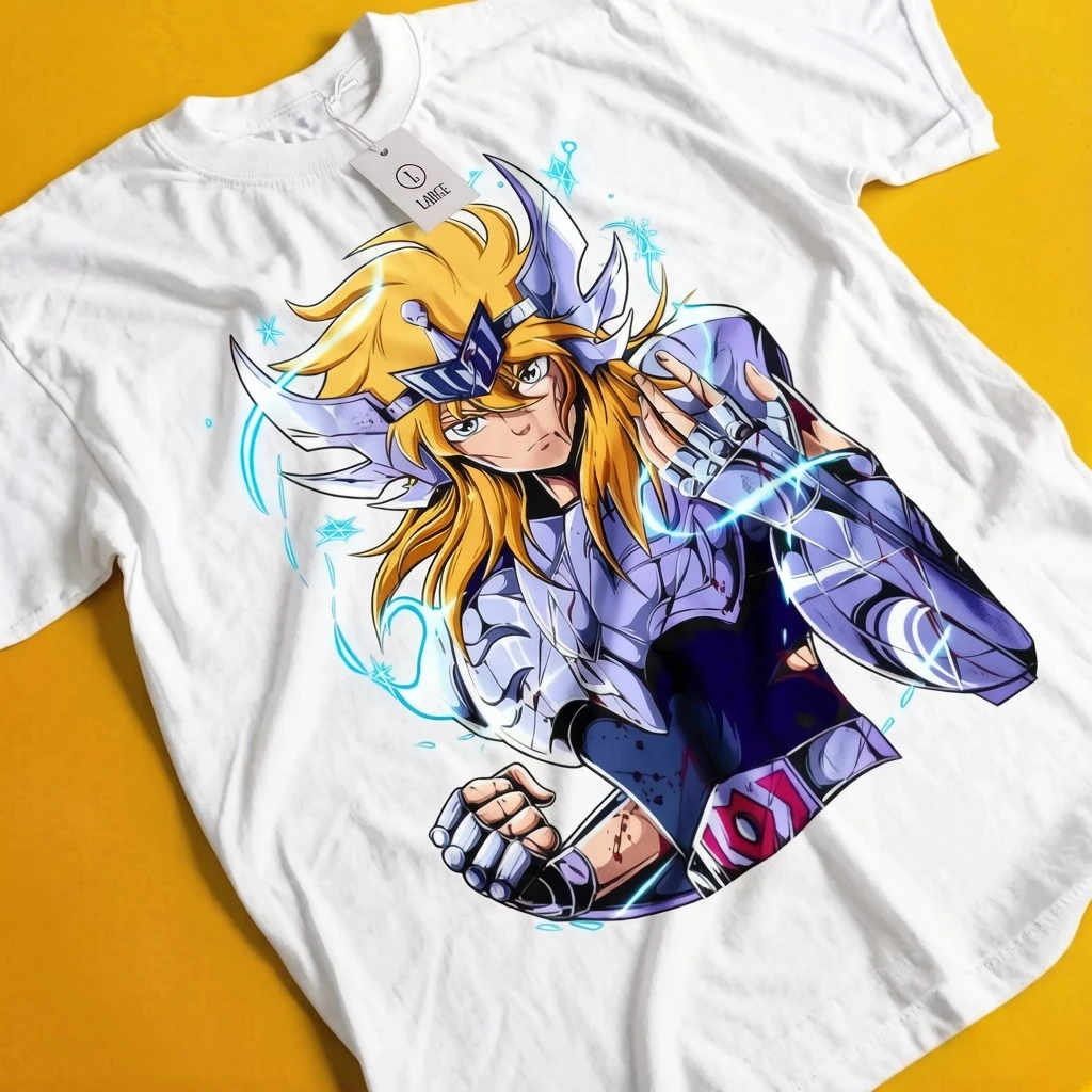 Saint Seiya T-Shirt Knights of The Zodiac Shiryu Anime Manga Graphic Tee Unisex Y2k Short-sleeved Shirts - Popular in Summer
