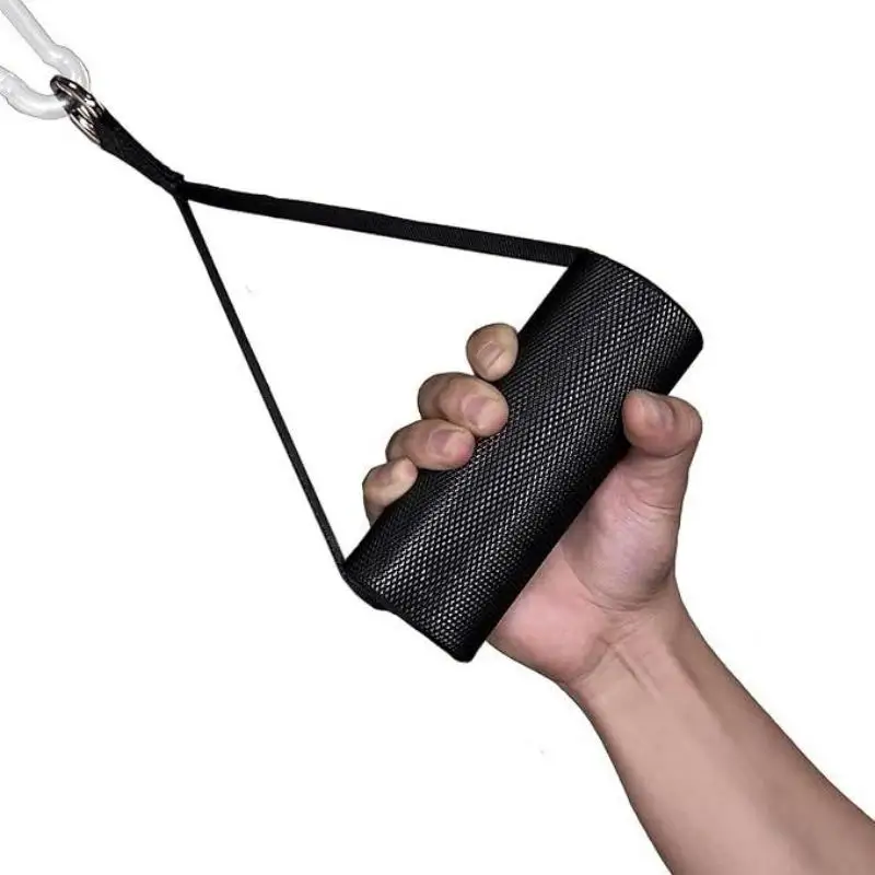 6cm Fat Arm Wrestling Exercise D Handle Cable Attachment Arm Lifting Deadlift Handle Grip for Finger Wrist Strength LAT Pulldown
