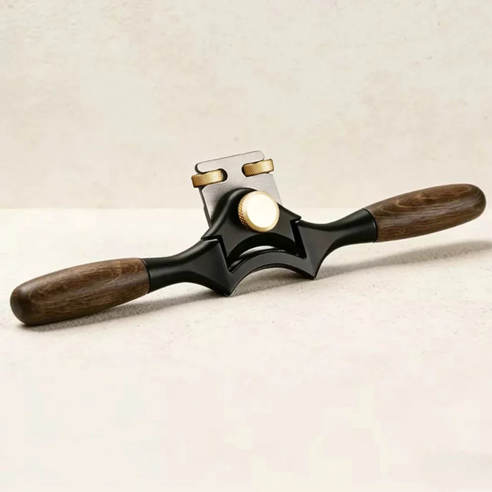 Wood Cutting Edge Trimming Tool Woodworking Spoke Shave Adjustable Double Handle Mini Hand Planer Manganese Steel