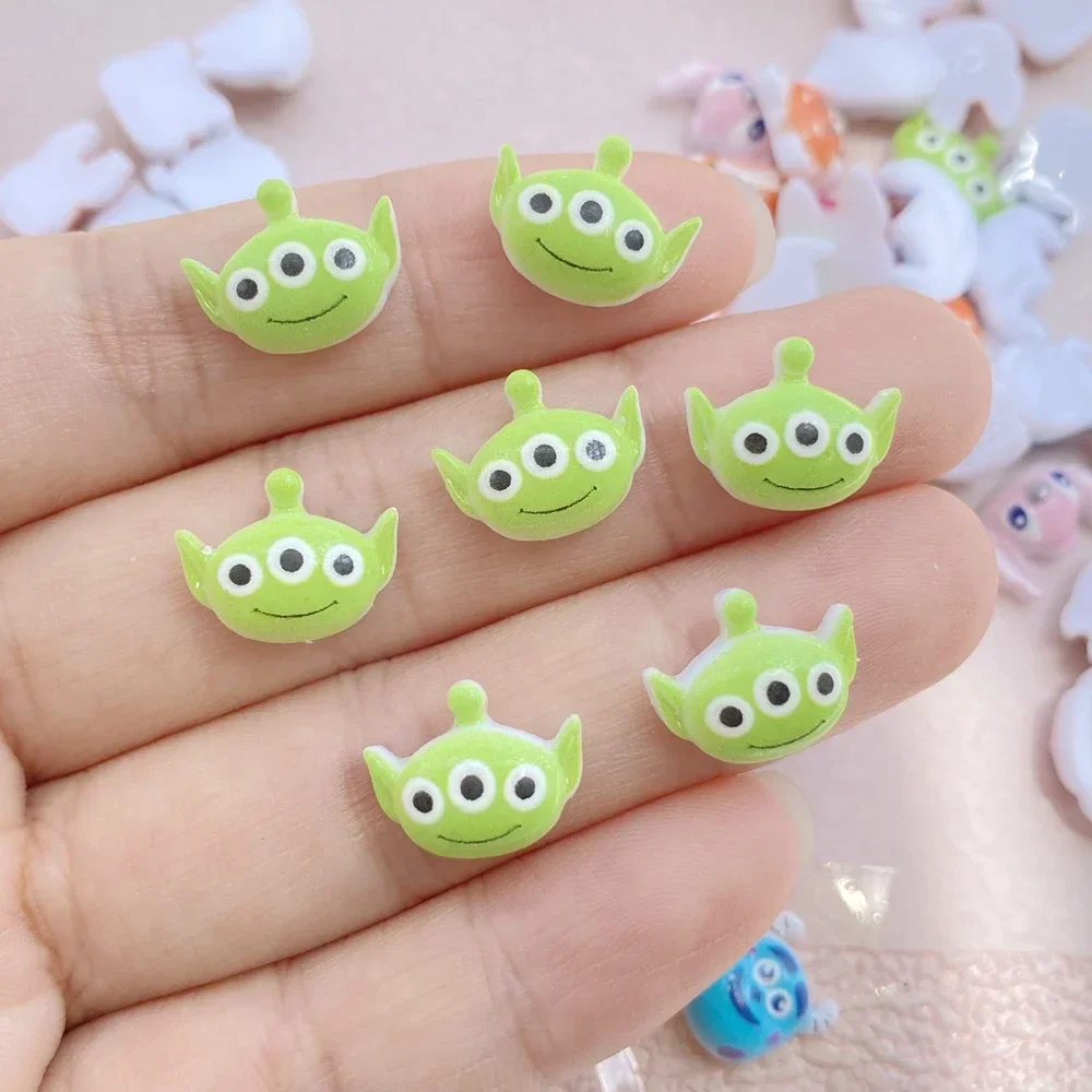 50 قطعة صغيرة Kawaii الكرتون الحيوان كبير الأذن الوحش سلسلة الراتنج سجل القصاصات Diy بها بنفسك القوس ديكور مانيكير اكسسوارات الحرف