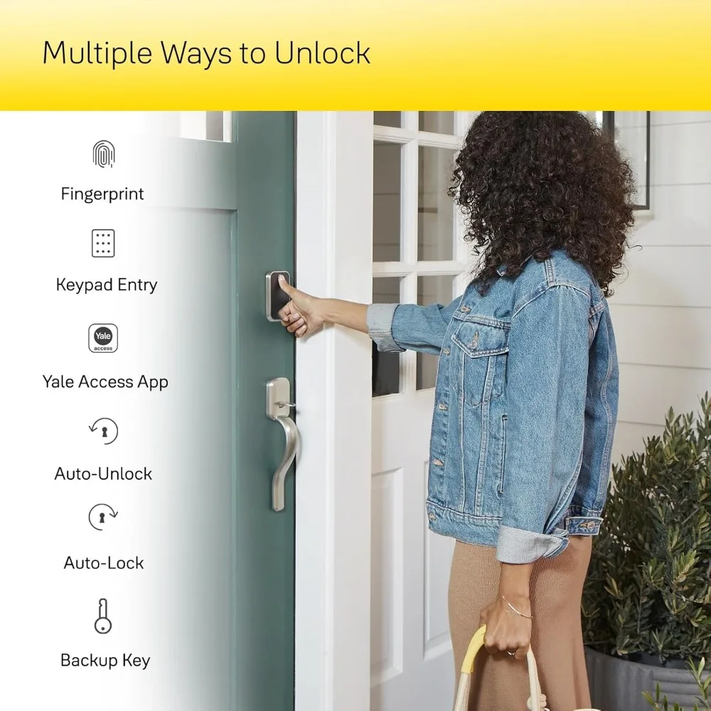 قفل ضمان الأدوات وتحسين المنزل 2 Touch Deadbolt، قفل باب ذكي ببصمة الإصبع من البرونز المطلي بالزيت