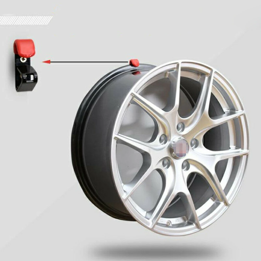 Cars Tire Wheels Hub Hook Hanging Metal Holder Shop Display Stand Rack Wall Mounted Racing Hooks Auto Tire Parts