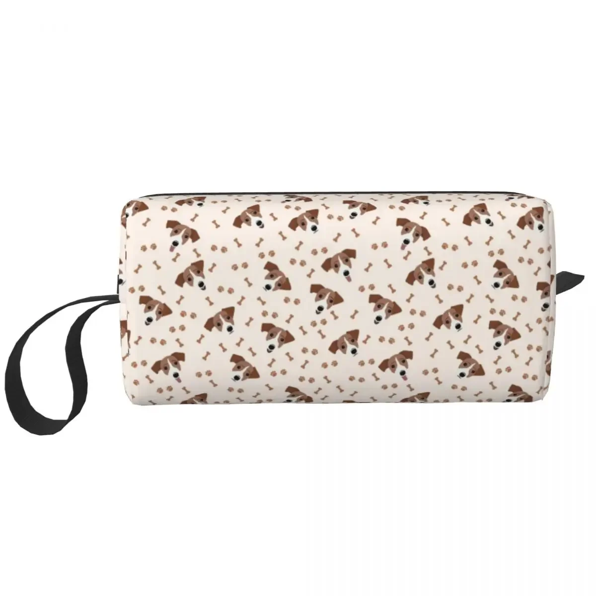 Jack Russell Terrier Dog Bones Cosmetic Bag Women Fashion Large Capacity Animal Makeup Case Beauty Storage Toiletry Bags