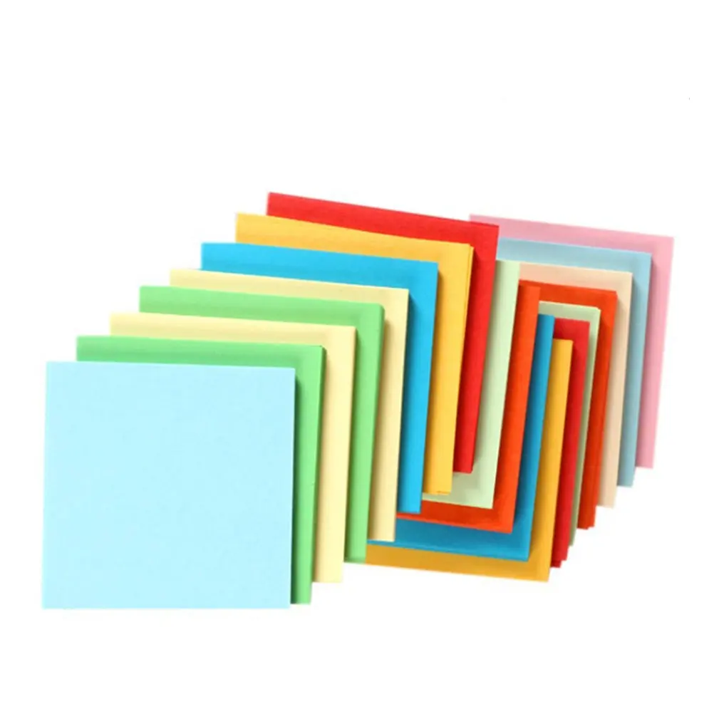 500Pcs 7Cm Hand Craft Sheets Colored Paper for Paper Folding Origami Art Creative Learning Development Fine Motor Skills Kids