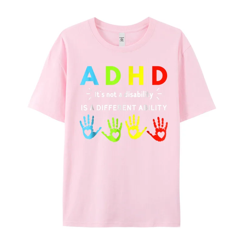 ADHD Awareness T shirt__18997 Cute Mens Tshirts Crewneck Short Sleeve Premium Cotton Tees Print T Shirt