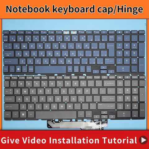Replacement  New Keyboard for HP Victus 9 15-FA 15-fa0031dx 15-FA0010NR TPN-Q278 Laptop KeyCap Hinge