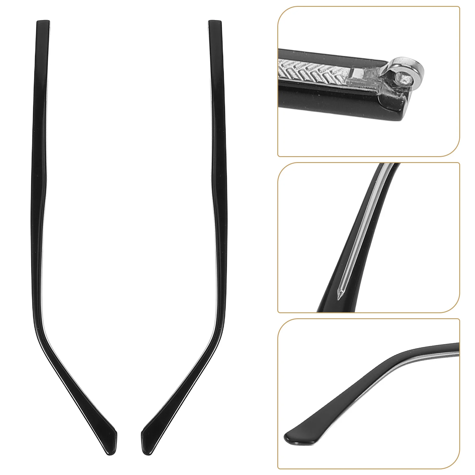 

1Pair Metal Universal Glasses Frame Arms Crystal Eyeglasses Replacement Temple Legs for Eyewear Frame Accessories