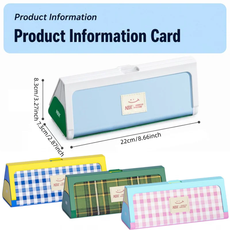 Pencil Case,Clear Pen Bag ,Stain-resistant, Simple Large Capacity Desk Organizer for Student, School Stationery Office Supplies