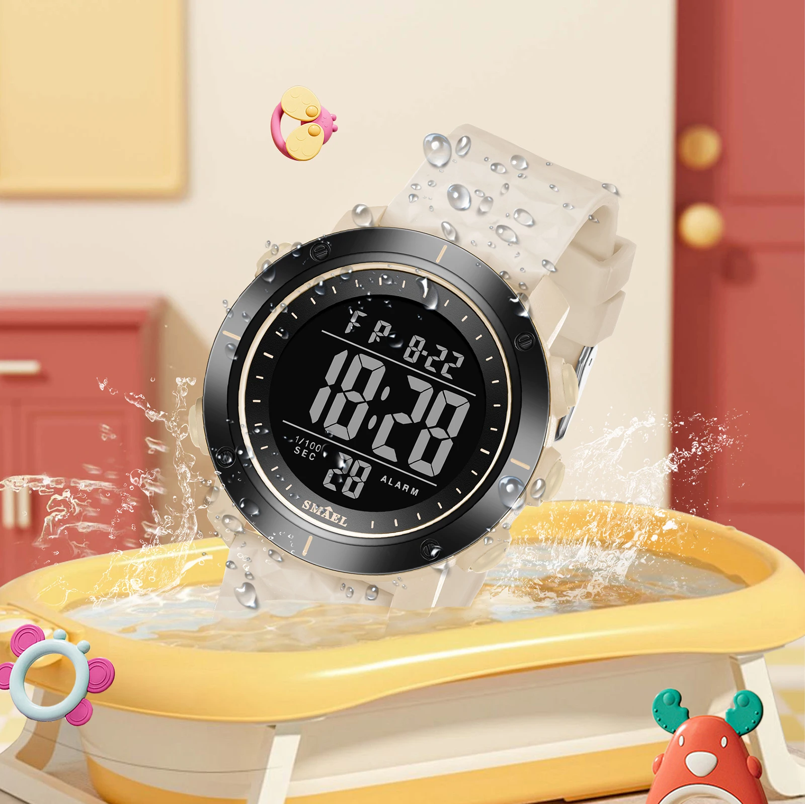 SMAEL Children Sport Watches Digital 50M Waterproof Wristwatches LED 8107C Kids Watches Sports Digital Watch LED  Birthday Gifts - Image 5