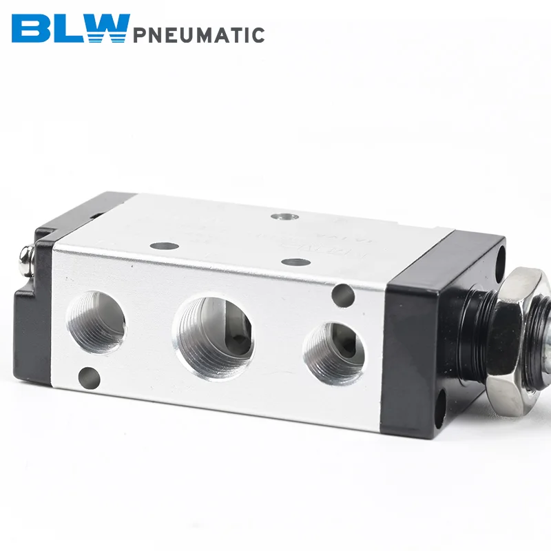 سبائك الألومنيوم الهوائية اليد الزناد صمام 4R210-08 اسطوانة التحكم التبديل مع 310-10 الاتجاه دليل صمام 4H210-08