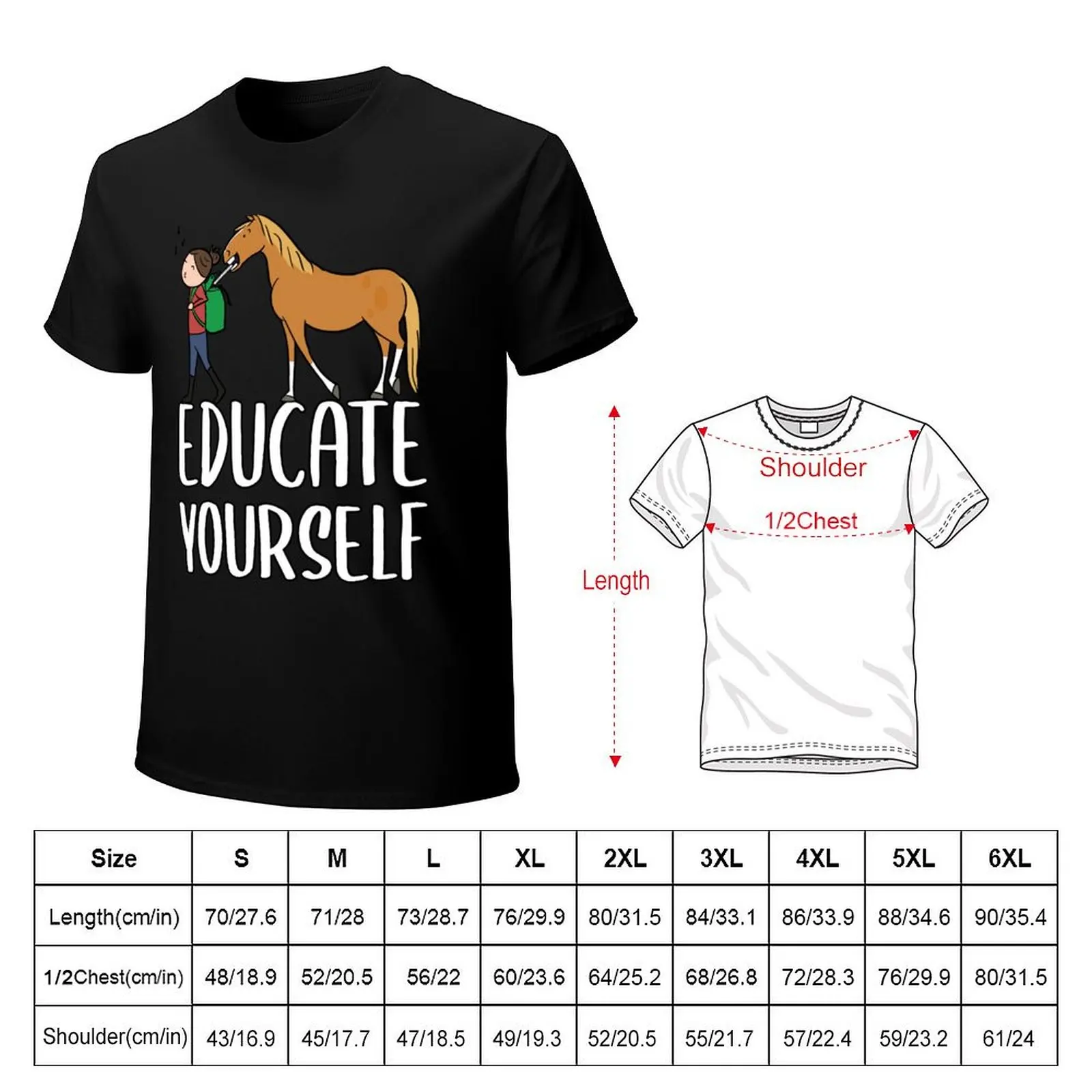 Educate Yourself T-Shirt Basic Short Sleeve T-Shirt for Men