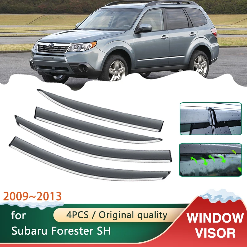 

Car Windows Visors for Subaru Forester SH 2009~2013 Accessories Awnings Sun Rain Shades Guard Deflector Windshie 2017 2018 2019