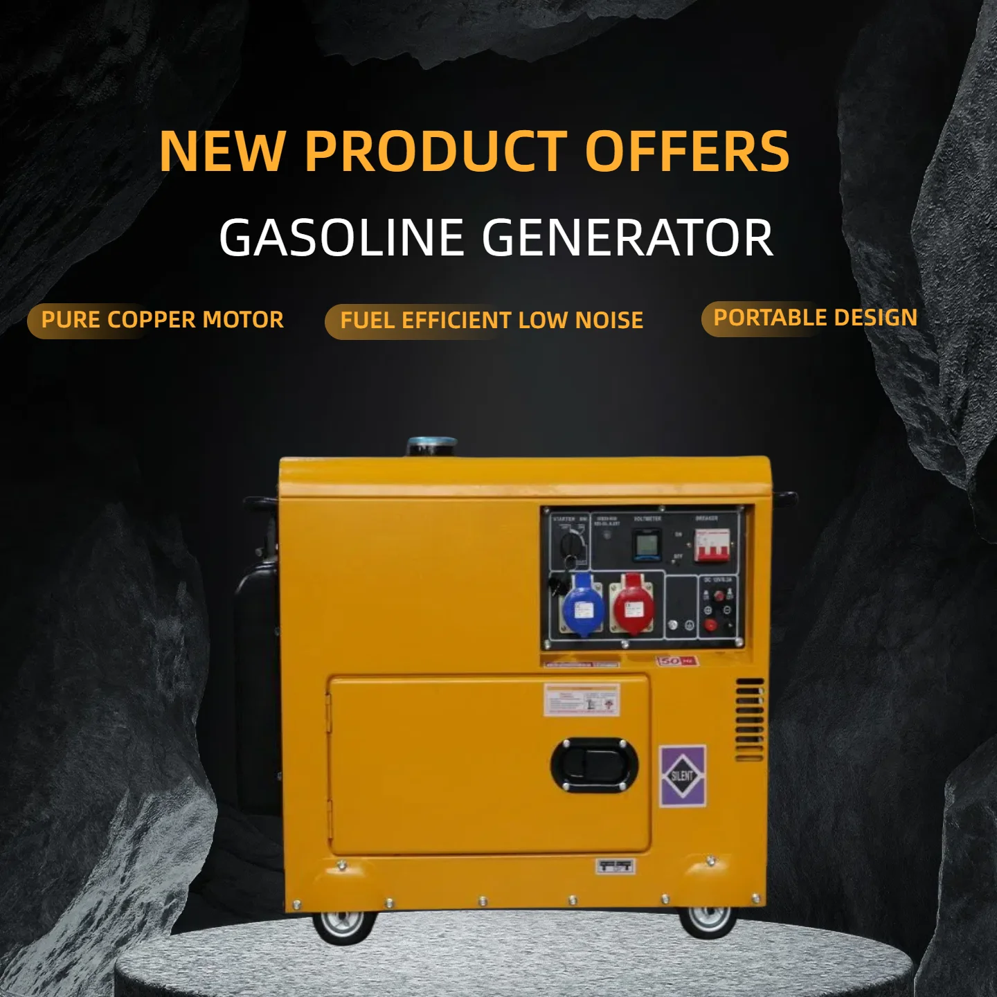 

Ready-to-use Silent Generator Portable Electric Grnerator Quiet Lightweight Factory Direct Sales Current Generator 220v 110v