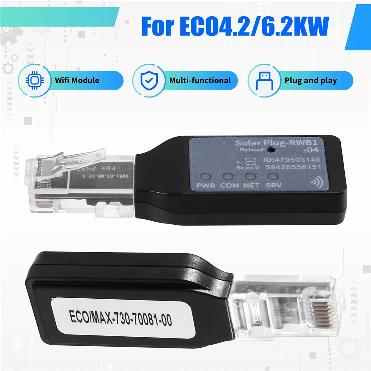 

Модуль Wi-Fi для ECO4.2/6.2KW и MAX82/10,2KW Запасные части для дистанционного управления солнечным инвертором