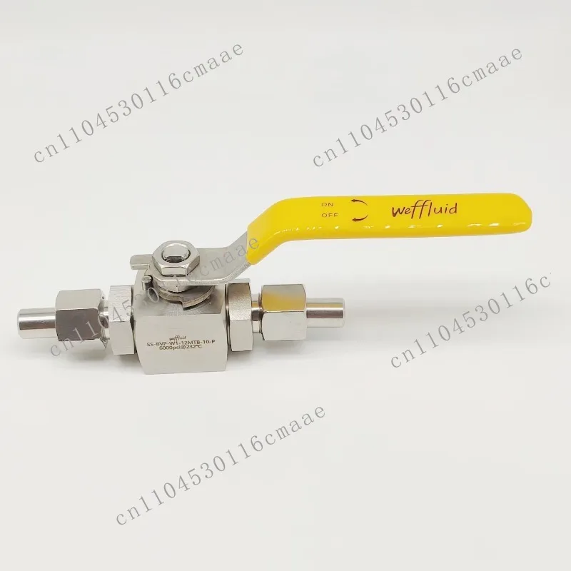 Stainless Steel Ball Valve Ferrule Inner Wire Welding Nozzle Hydraulic, CNG Laboratory Manual Control