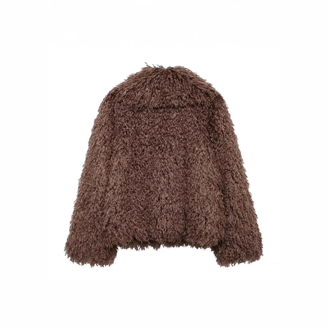 

2025 Winter Women's Faux Fur Coat Comfortable Long Hair Female's Eco Artificial Fur Jacket Luxury Chic Mink Overcoat For Lady