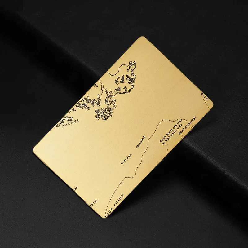 

2025 High End Premium Quality Souvenir Advertising Use Gold Metal VIP Business Card with Tailored Crafting Process