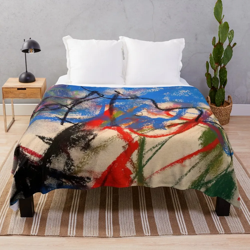 

Joan Mitchell Throw Blanket Luxury Brand For Decorative Sofa Blankets