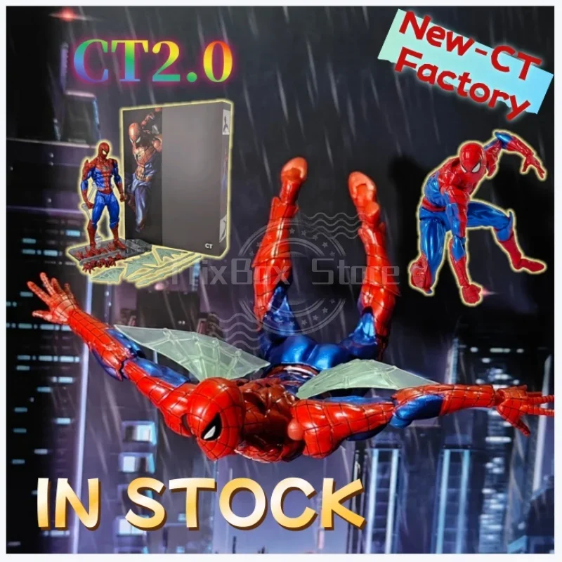 

HOT-NEW Ct Toys Spiderman 2.0 Figure Amazing Yamaguchi Spider-Man Agent Venom Mafex Anime Action Figure Customized Gifts Toys