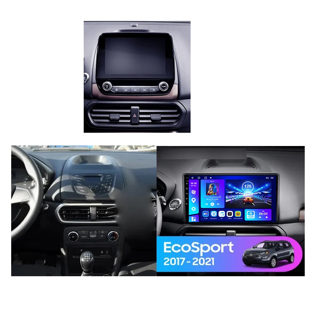 EKIY Car Radio For Ford EcoSport Eco Sport 2017 - 2021 Multimedia Video Player Navigation Stereo GPS Android No 2din 2 din