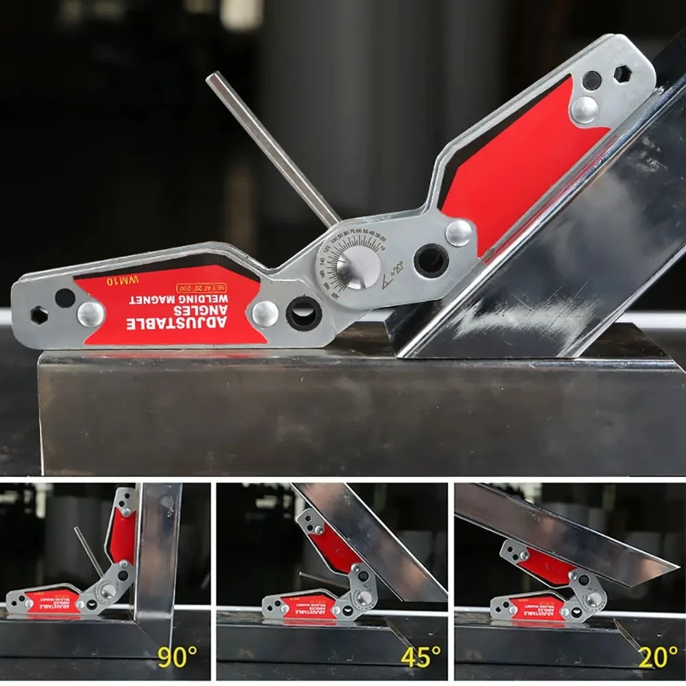 WM10 Adjustable Welding Magnetic Positioner 20-200 Degree Multi-Angle Magnetic Clamp for Metal Fabrication Welding Fixing