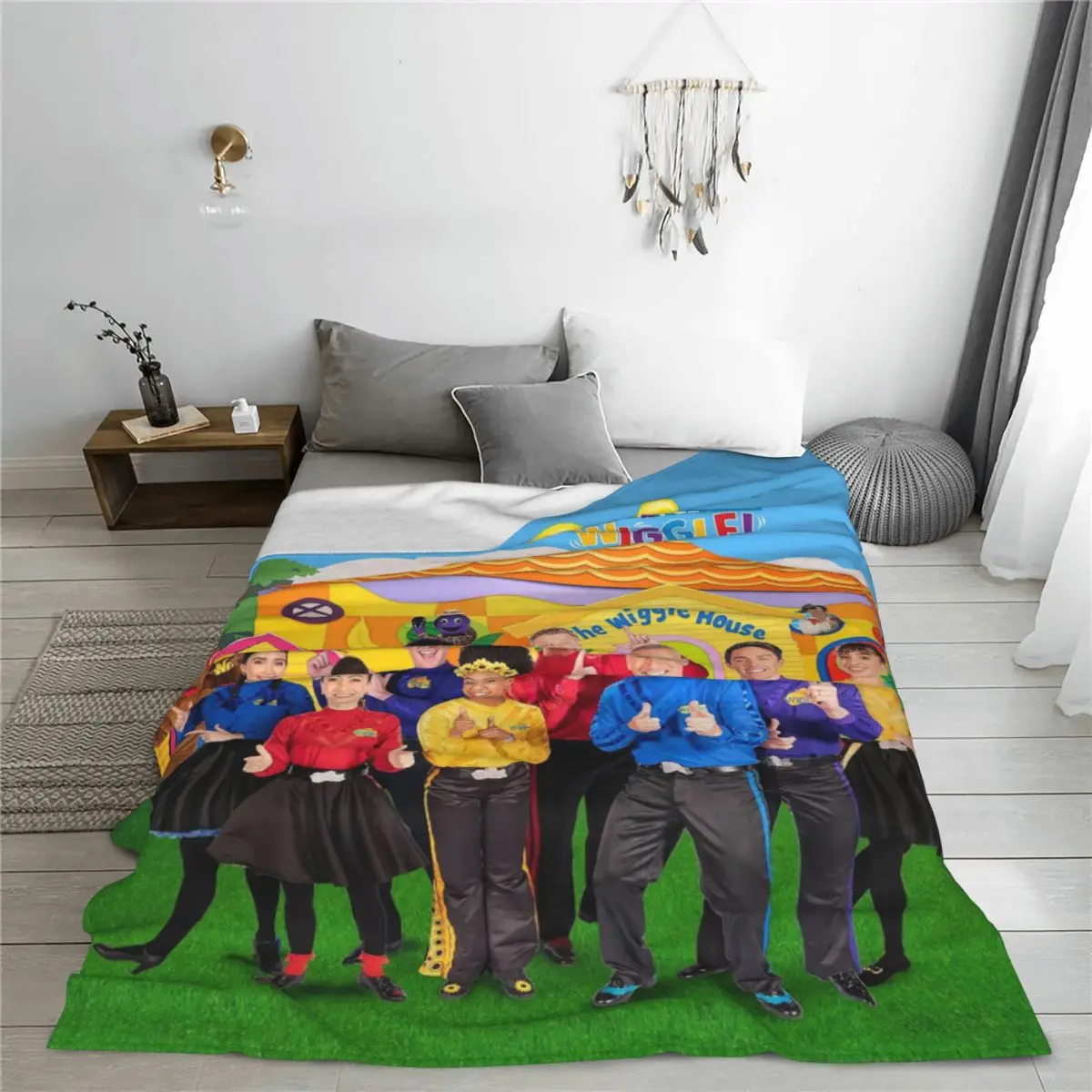 Throw Blanket The Wiggles Micro Fleece Blanket Four Sizes Blanket Personalized Comfortable For Bedroom Nice Gift