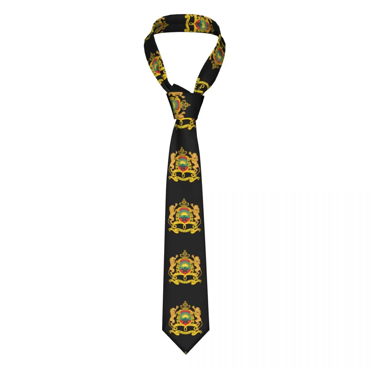 

Morocco Of Arms National Moroccan Emblem Neckties 8 cm Kingdom of Morocco Neck Tie Men Fashion Classic Daily Wear Gravatas Party