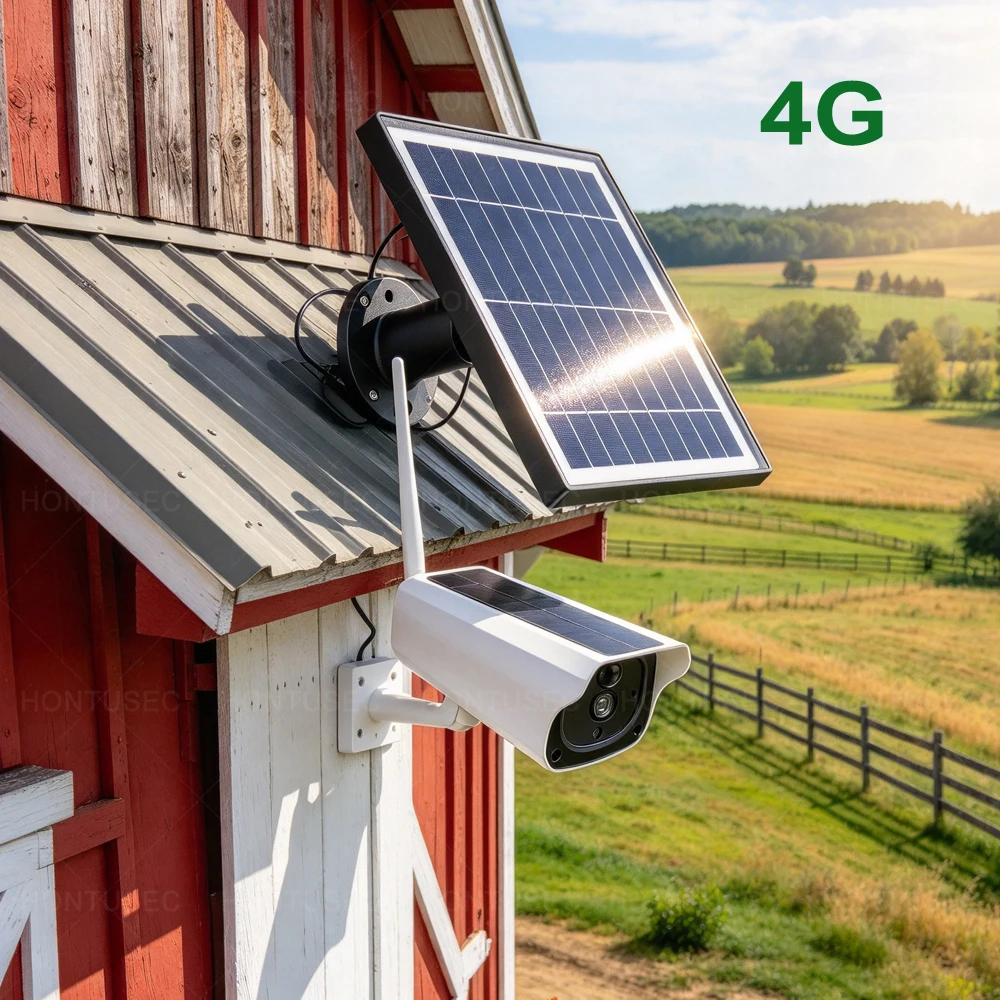 4G SIM Card Camera Solar Power Battery Camera PIR Motion Detection Waterproof Outdoor Surveillance Camera With Solar Panel