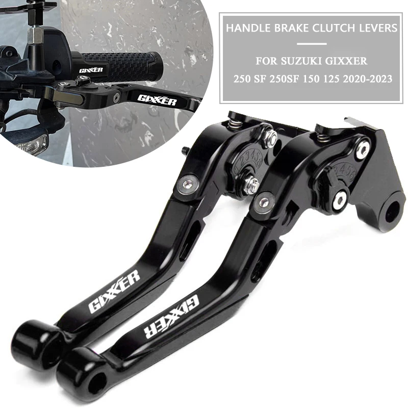 

Motorcycle Accessories CNC Adjustable Extendable Foldable Brake Clutch Levers For GIXXER 250 SF 250SF 150 125 2020-2023