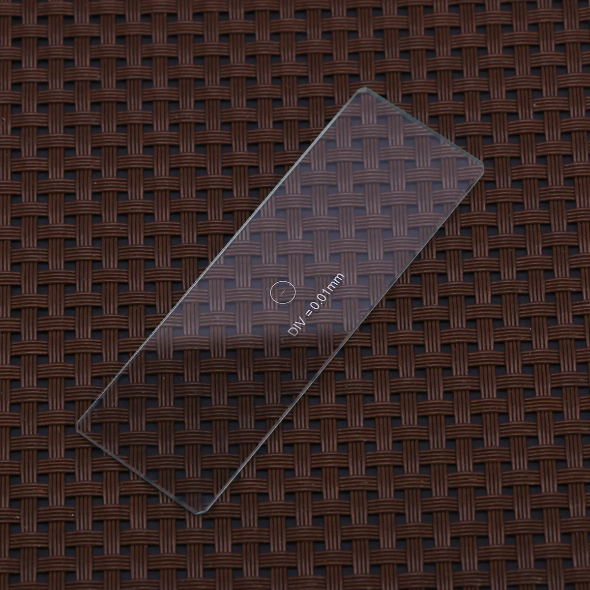 0.01 مللي متر مجهر ميكرومتر الشريحة أداة معايرة عالية الدقة لتطبيقات المجهر المختبري شريحة المجهر