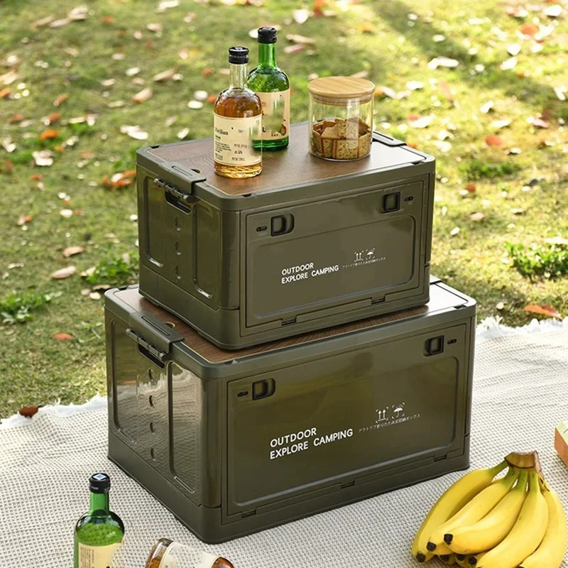 Outdoor Camping Folding Tourist Table Storage Box Car Storage Box Outdoor Travel Storage Camping Equipment