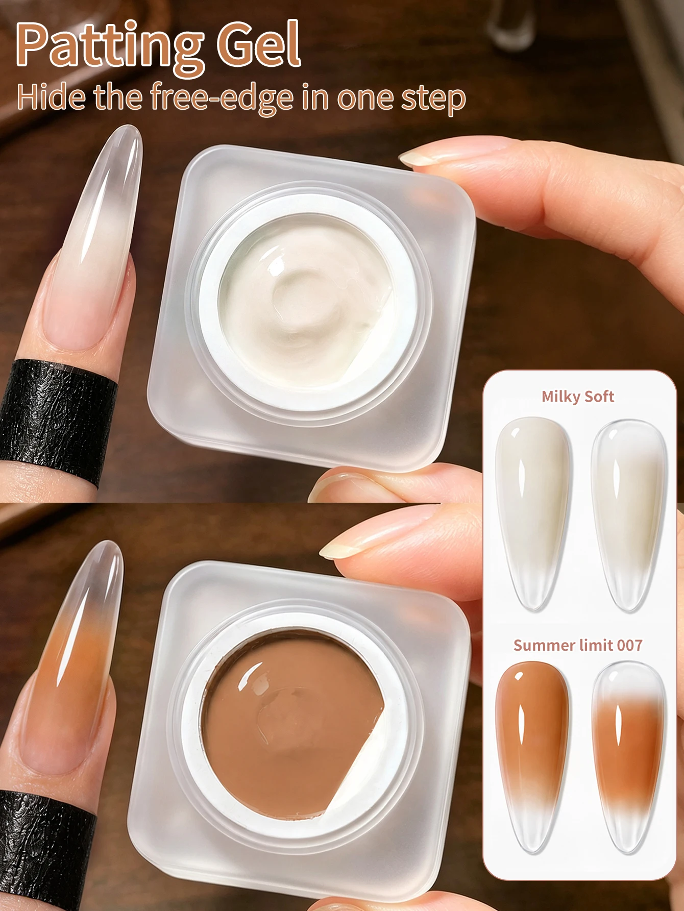 2 Stück Malgel, UV-/LED-kompatibles Gel zum Ablösen, für Nageldesign, geeignet für den professionellen Einsatz im Salon und für die Anwendung zu Hause.