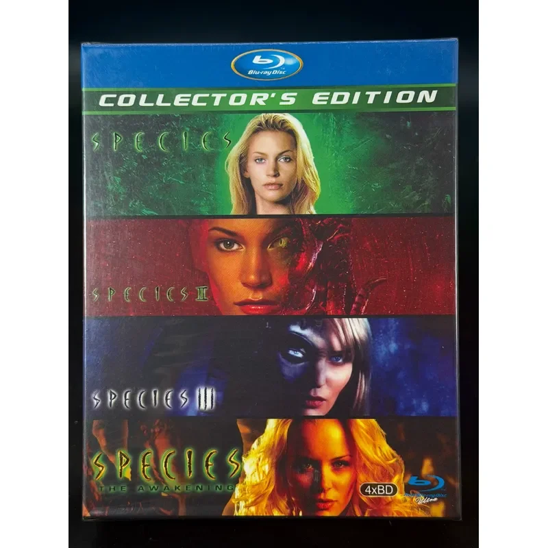 New BD Blu-ray High Definition Xenogeneity Movies 1-4 4-Disc Set with English and Chinese Subtitles