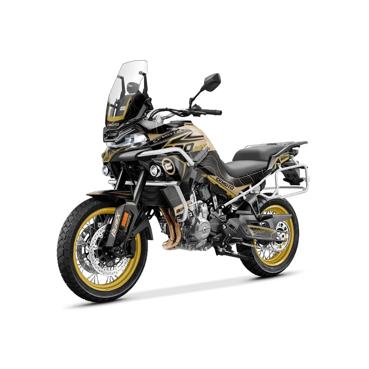 Motorcycle Body Fairing Sticker Decal Protective Street Bike Full Graphic Kit For Cfmoto 800 MT from 2022-2026  Design - 17