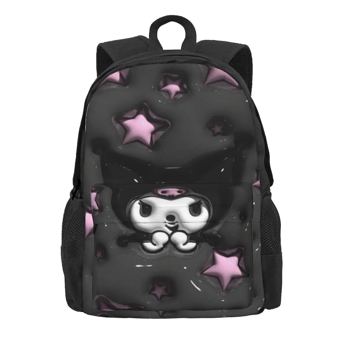

Kuromi Kitty женский рюкзак Mochila с 3D принтом классическая школьная сумка для школьников рюкзак для ноутбука для мальчиков и девочек водонепроницаемый дорожный рюкзак
