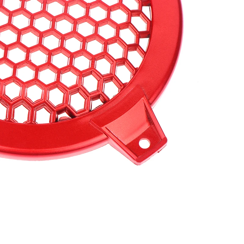 4 ''Rode Plastic Auto Audio Speaker Sub Woofer Grille Bescherming Beschermer Cover Mesh Ronde Auto Subwoofer Speaker Beschermkap