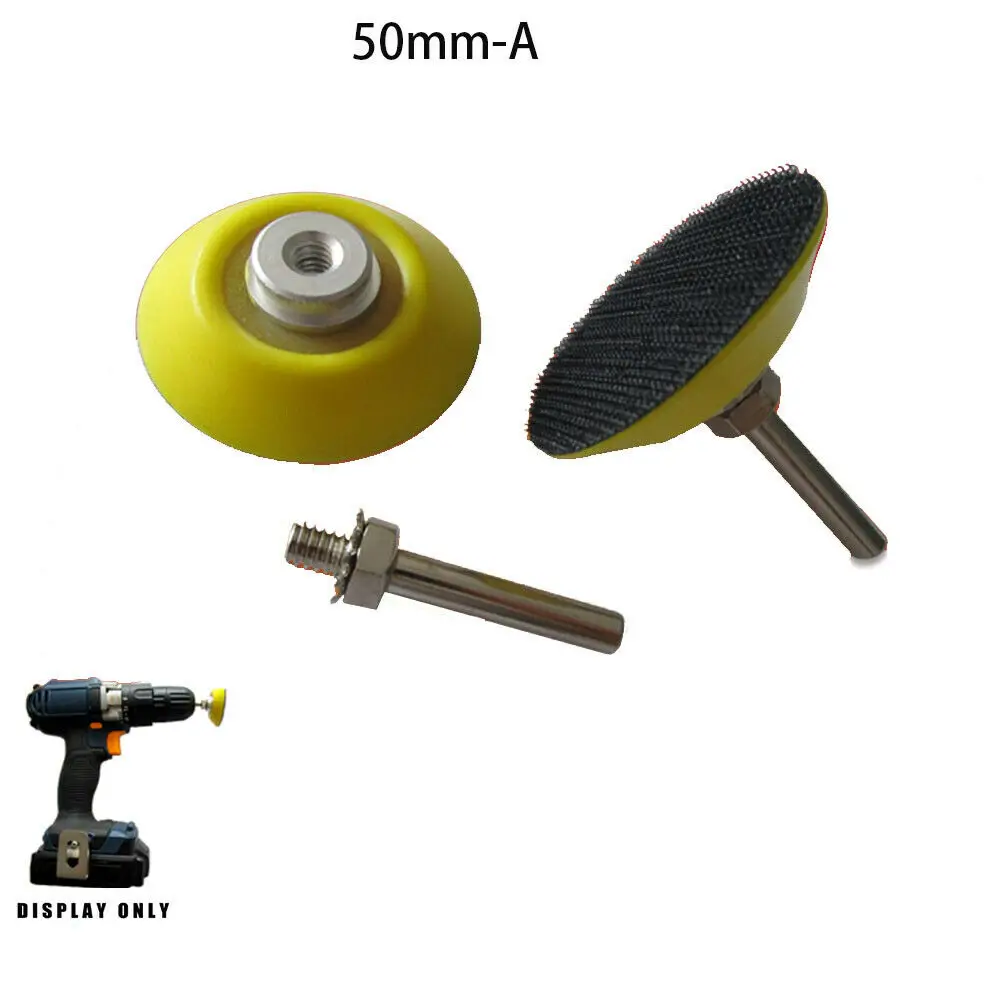 2 "zoll 50mm Haken Schleife Sichern Pads Schleifen Polieren Disc Mit 6mm Bohrer Befestigung Schleif Werkzeuge Polieren & schleifen