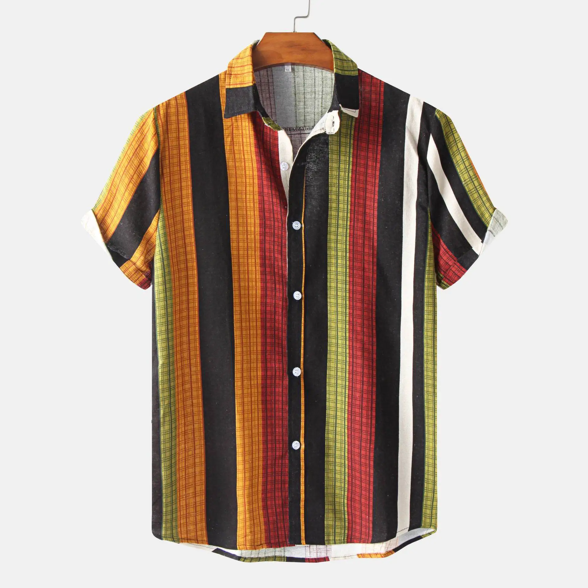 Men's Striped Loose irt 202 Printed ort-Sved Faionable Casual Top for Spring Autumn in Ladies' T-irt egory