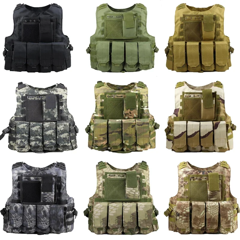 Outdoor Tactical Molle Vest Combat Assault Vests Clothes Combat Paintball Multicam Kryptek Black Camo Clothing Hunting Vest Gear