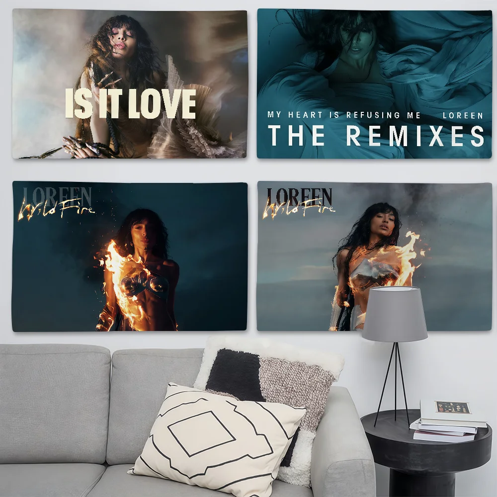 Singers L-loreen WILDFIRE Flag Suitable For Birthday Parties Living Room Bedroom And Outdoor Camping Decorations